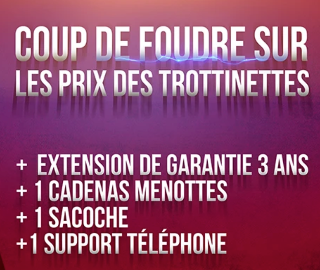 Garantie 3 ans| Antivol | Sacoche | Support Tel | Valeur 500 € (offert)