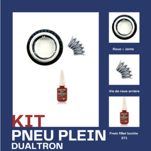 KIT PNEU PLEIN DUALTRON