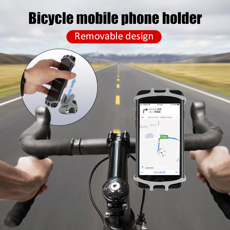 Support Téléphone Silicone Réglable pour Bicyclette